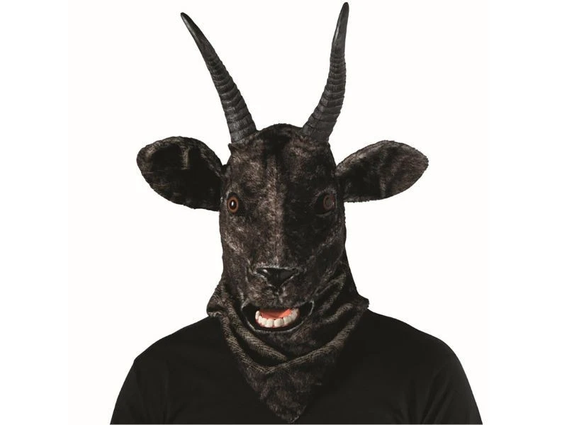 Adults Goat Moving Mouth Overhead Mask Halloween Costume Animal Farm Animated - Image 1 of 1