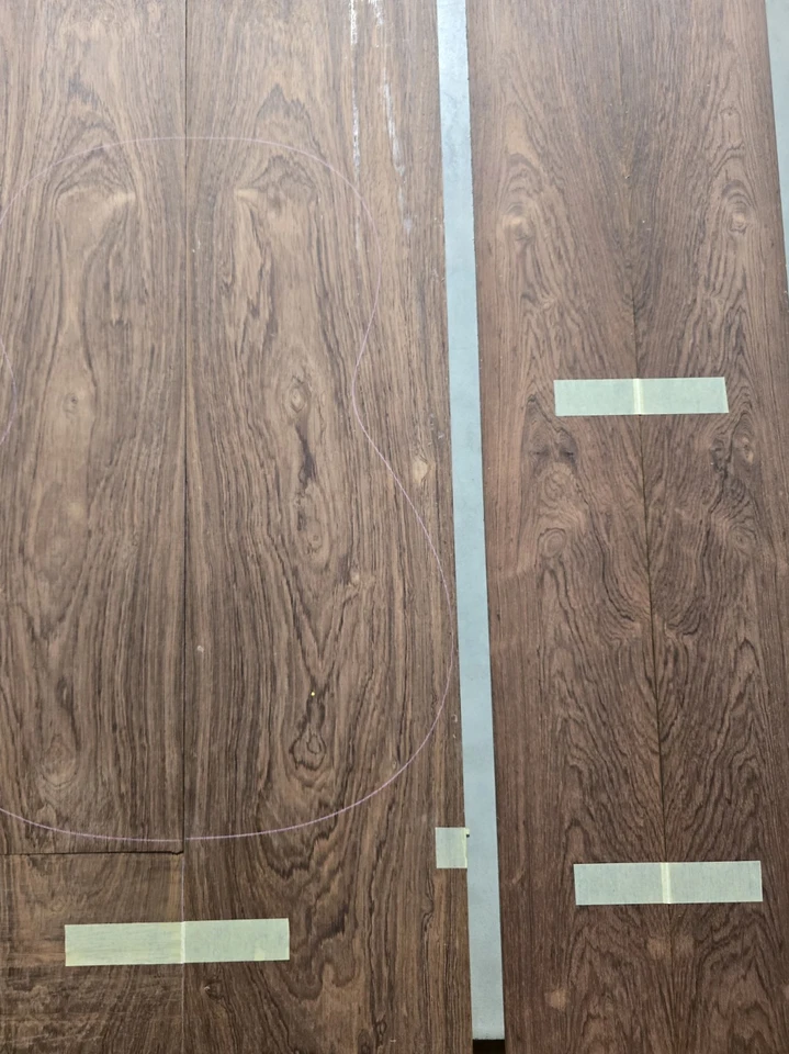 Southeast Asian Rosewood Tonewood Guitar Back + Side Set Luthier Book Match #1 - Image 1 of 4