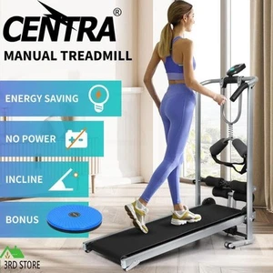 Centra Manual Treadmill Mini Incline Fitness Machine Walking Home Gym Exercise - Picture 1 of 6
