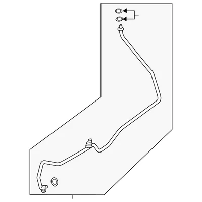 Tubo evaporador original Subaru 73431SJ041 Foto 1 de 2