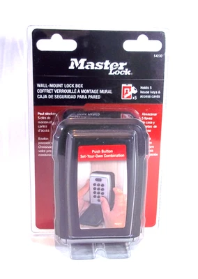Master Lock Wall Mount Lock Box 5423D Holds House Keys - Fobs - Access Cards - Image 1 of 4