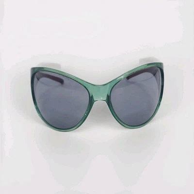 Gafas de sol Furla Joan verdes marrones de gran tamaño envolventes ojos de gato Italia mujeres Foto 1 de 4