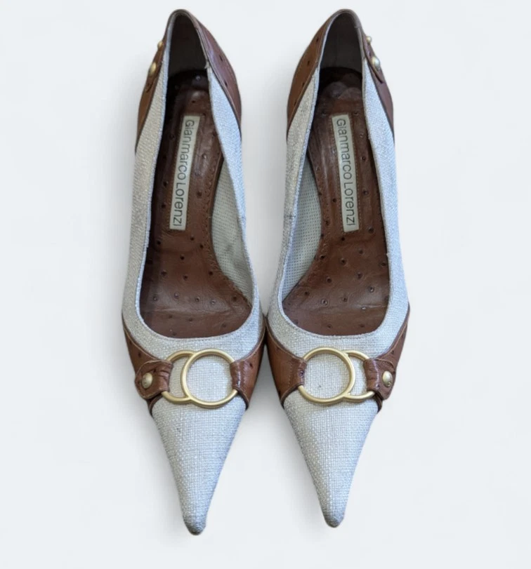 Zapatos de tacón de avestruz GIANMARCO LORENZI  Foto 1 de 4