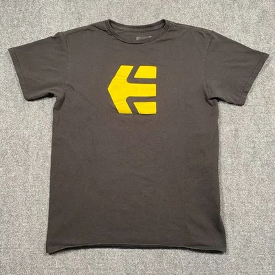 Camiseta Etnies Skateboarding Gráfica Negra y Amarilla Para Hombre Mediana Foto 1 de 4