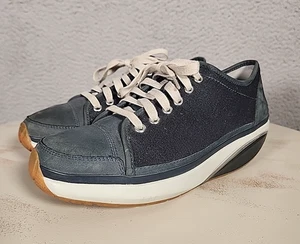 MBT Nafasi Sneakers Donna 8-8,5 Blu Pelle Tela Scarpe da Passeggio Performance - Foto 1 di 11