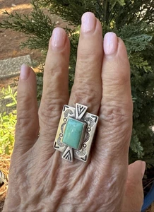 Anillo de Colección Carolyn Pollack 925 Turquesa Esterlina Talla 8 - Imagen 1 de 6