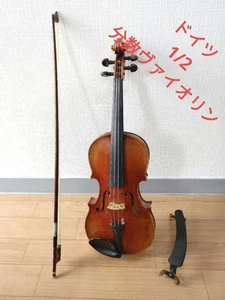 Fractional German Violin 1/2 Size Old Wood Sound with Ebony Adjusted Parts - Bild 1 von 5