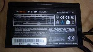 Alimentation be quiet! SYSTEM POWER 7 500W 80PLUS Silver - Zdjęcie 1 z 3