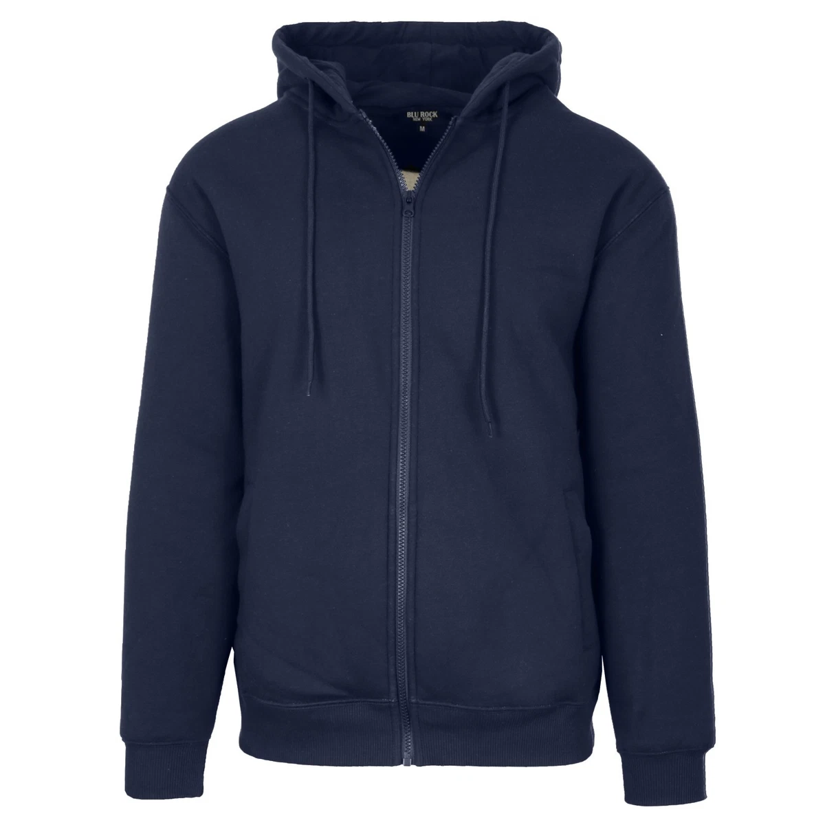Blend He Men's Zip Up Hoodie - Long Sleeve Fleece Hooded Sweatshirt | 60% Cotton 40% Polyester | Regular Fit - View #3