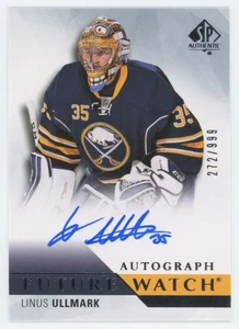 2015-16 SP AUTHENTIC Linus Ullmark FUTURE WATCH RC ROOKIE /999 - Picture 1 of 2