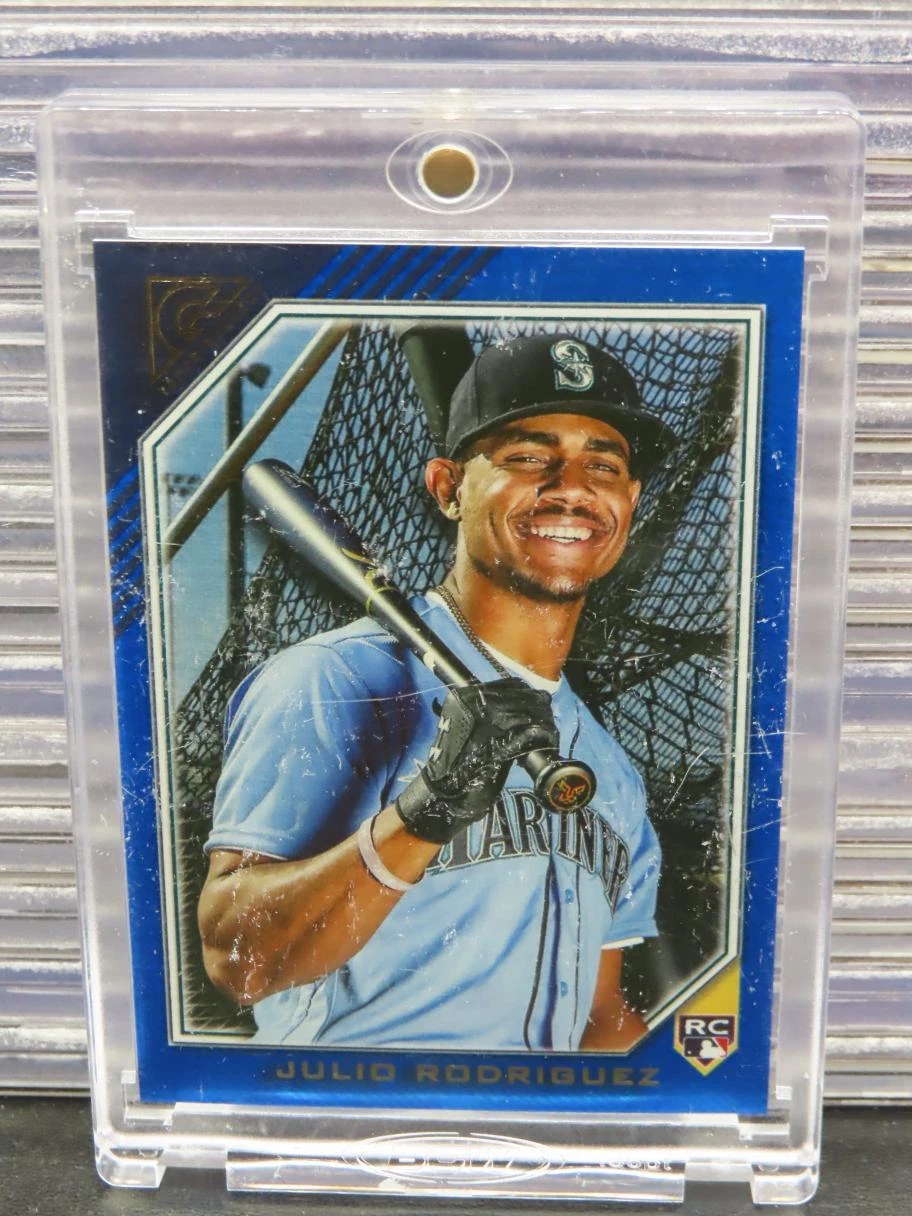 2022 Topps Gallery Julio Rodriguez Blue Parallel Rookie RC #20/75 #35 Mariners