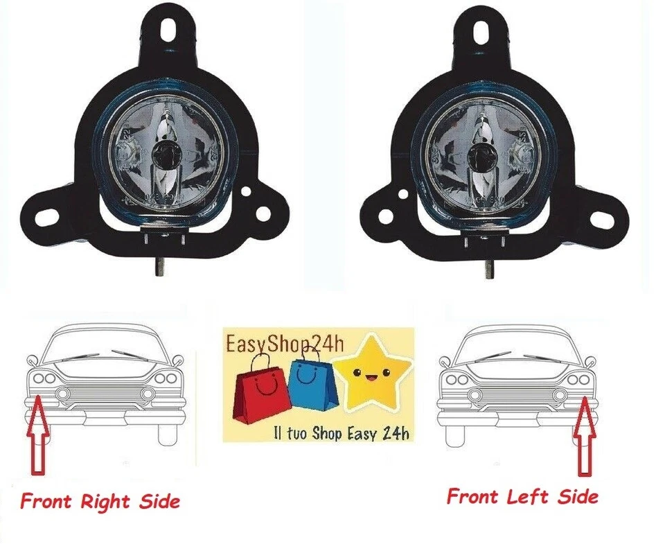 Juego 2 faros antiniebla delanteros para Alfa Romeo Mito 2008-2015 H1 par izquierda derecha nuevos - Imagen 1 de 1