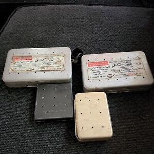Lot Of Perrine Fly Boxes With Flies