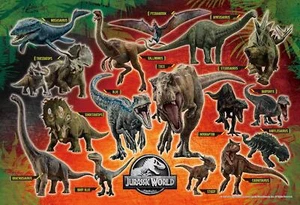 Epoch 300 Pieces Discover Jurassic World Jigsaw Puzzle 26x38cm 26-327s Movie Art - Picture 1 of 3