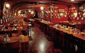 Postal de colección The Oyster Bar restaurante mariscos vista interior Portland, O - Imagen 1 de 2