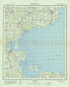Russian Soviet Military Topographic Maps - PRAESTO (Denmark), 1:100K, ed. 1966 - Picture 1 of 4