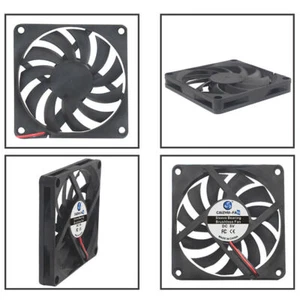 24V 2-pin Lüfter (80x80x10mm): DC Lüfterkühler für Computer, PC & 3D Drucker - Afbeelding 1 van 12