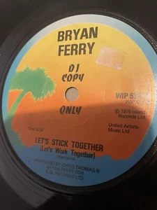 Bryan Ferry - Let’s Stick Together U.K 7” DJ Promo EX, Roxy Music - Picture 1 of 3