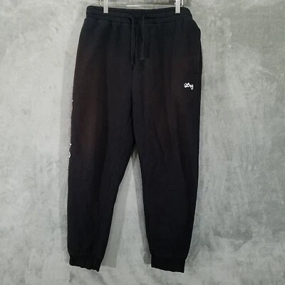 Pantalones deportivos LRG para hombre grandes L negros con logotipo bolsillos cordones Foto 1 de 4