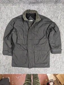 COLD WEATHER JACKET XL BLACK Hvy Duty BOSTON OUTFITTER With QUILTED LINING Flaw - Picture 1 of 12