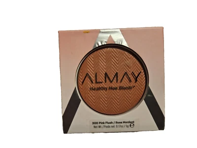 Pó de alto pigmento para maquiagem facial Almay Blush - 300 rosa flush - 0,32 fl oz - Imagem 1 de 4