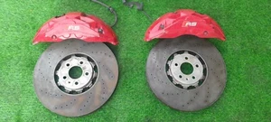 2020-2023 AUDI RSQ8 FRONT LH & RH BRAKE DISC ROTOR WITH CALIPER PAIR OEM - Picture 1 of 1