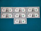 Lot Of 7 - 2003 $1 Dollar **Star** Notes With Consecutive Serial Numbers