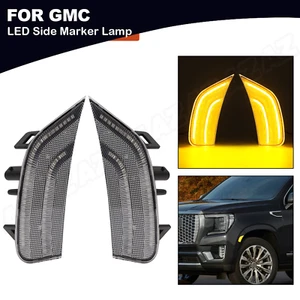 Amber LED Side Marker Lights For 2021 2022 GMC Yukon XL Chevrolet Tahoe Cadillac - Picture 1 of 11