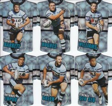 2009 Select NRL Classic Series - Holofoil-Die-Cut-Jersey SHARKS Team Set (6)