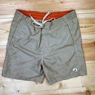 Caribbean Joe Board Shorts Para Hombres Mediano Marrón Natación Bolsillos Forrados Aire Libre Playa Foto 1 de 4