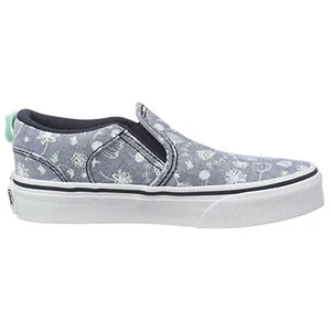 Plimsolls Vans Asher de caña baja azules para mujer - Imagen 1 de 5