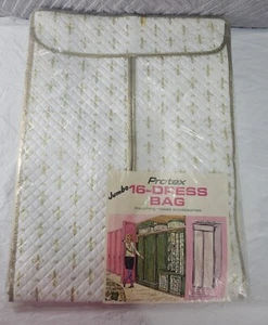 Bolso de Vestir Jumbo Colgante de Colección 16 Prendas Ropa Armario Almacenamiento Años 60 Acolchado - Imagen 1 de 8