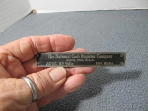 National Registrierkasse Nr: K2-7 vorne Metall Emblem 3,5" - Bild 1 von 2