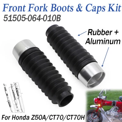 Juego de botas y tapa horquilla delantera para Honda Z50A Mini Trails CT70H CT70 KO 1969-1971 Foto 1 de 4
