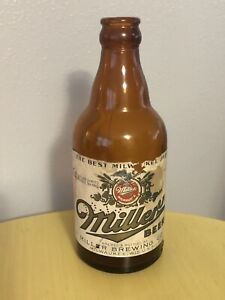 Vintage Miller Brewing Company Beer Bottle 12 Ounce Oz