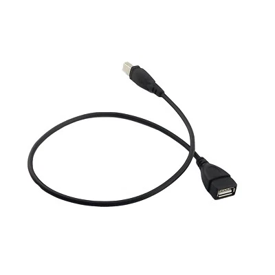 USB 2.0 Type B Male to USB A Female Scanner Printer Converter Adapter Cable 50cm - Image 1 of 4