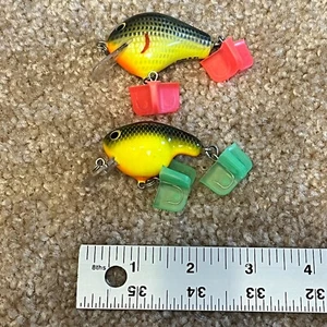 Bagley Fat Cat and Balsa B 1 Vintage Crankbait Angelköder - RAR - Bild 1 von 6