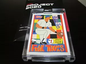 Tarjeta Topps Project 2020 #96 Frank Thomas de Fucci con caja en mano - Imagen 1 de 4