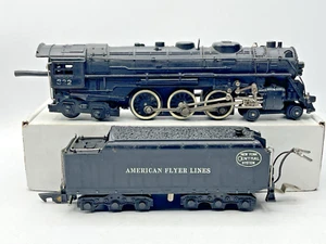 Gilbert American Flyer S Gauge 322 AFL SIT Loco/Tender - 1949 Runs/Smokes Nicely - Picture 1 of 24