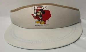 MICKEY MOUSE TEXAS VISERA BANNER VINTAGE LIGERAMENTE LIMPIA - Imagen 1 de 9