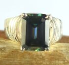 Solitaire Engagement Ring 7.28 Ct Certified Green Emerald Cut Diamond Best Deal