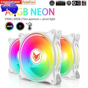 COOLMOON 120mm Case Fan 12V 4 Pin PWM Computer Case Fan Ventilador Fan Aura Sync - Zdjęcie 1 z 15