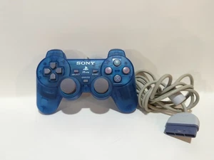 Sony DualShock Controller SCPH-110 (PlayStation, PSone) Clear Blue, Tested. - Picture 1 of 8
