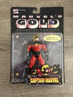 Figura de acción rara CAPITÁN MARVEL 5" MARVEL GOLD EDICIÓN COLECCIONISTA Toy Biz Toy Foto 1 de 4