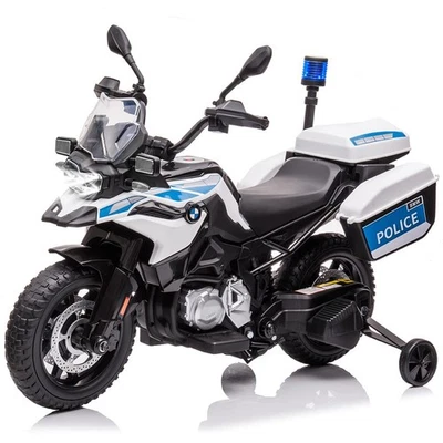 Motocicleta para niños 12V 7AH, motocicleta de policía BMW con licencia para niños con... Foto 1 de 4