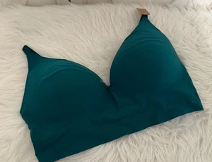 Sujetador Bralette Victorias Secret ROSA Lounging Inalámbrico Push Up Acolchado Verde XXL - Imagen 1 de 8