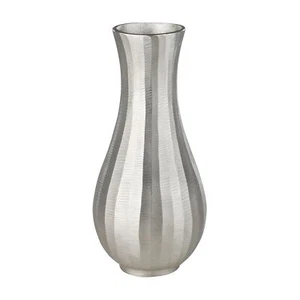 Deko Metallvase Vase für Trockenblumen Dekovase Wohnzimmer silber 285 cm - Bild 1 von 5