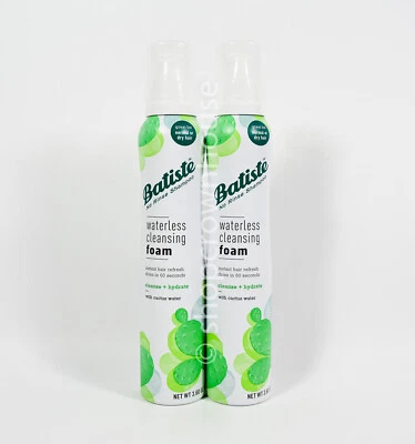 2 Batiste Waterless Cleansing Foam No Rinse Shampoo Cleanse & Hydrate Cactus - Image 1 of 3