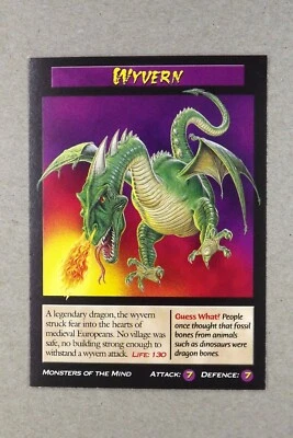 Weird N’ Wild Creatures Monsters of the Mind Card # Wyvern # 2004 - Image 1 of 3