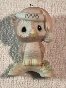 Christmas ornament precious moments 1996 perched owl santa hat MAX6940 - Picture 1 of 5
